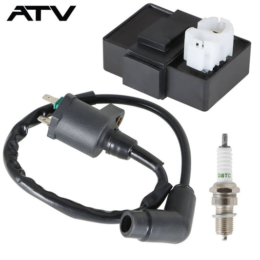 Solidspare Ignition Coil CDI Spark Plug For Honda Sportrax 250 TRX250EX 2x4 2001-2008