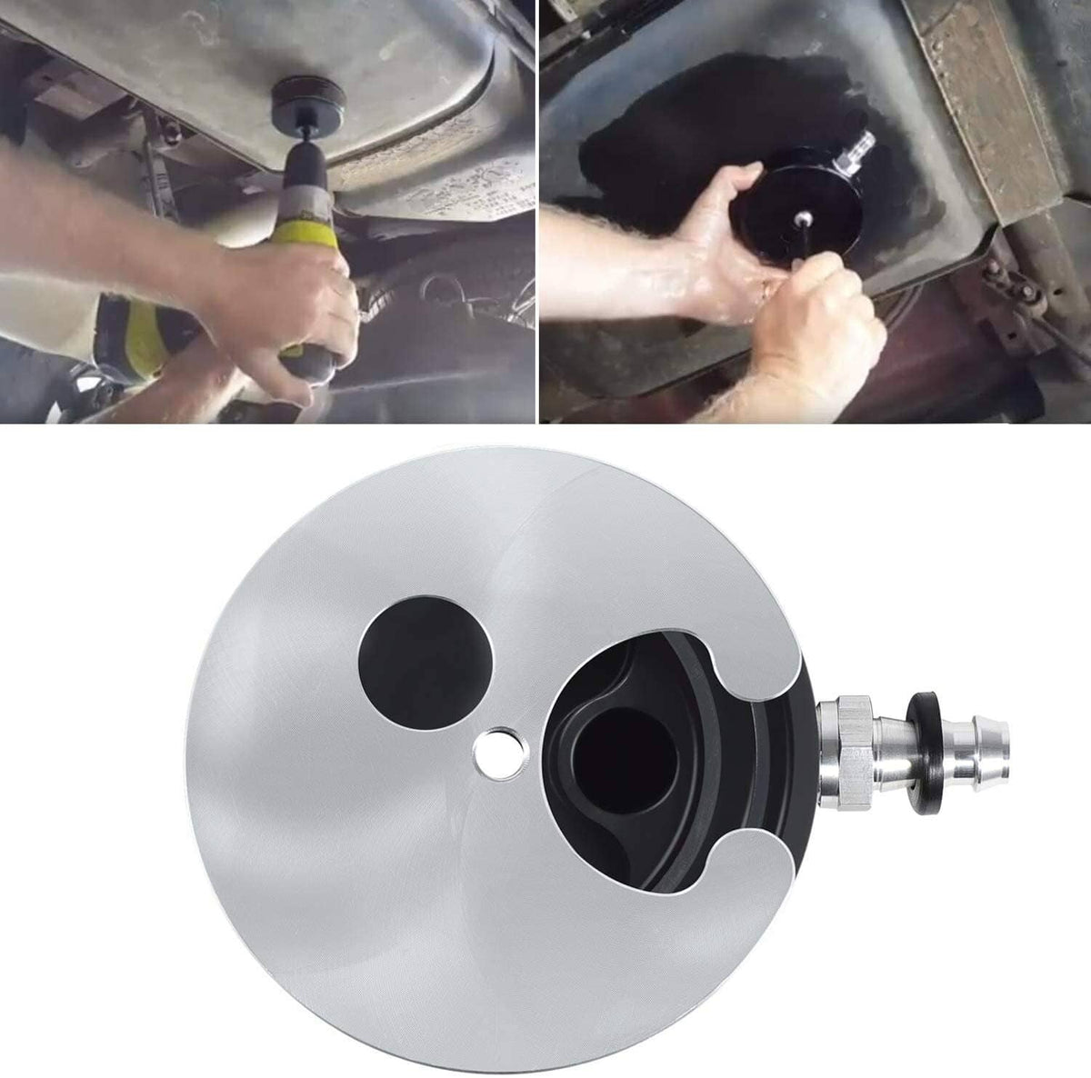 Solid Spare Fuel Tank Sump Kit for Cummins Powerstroke Duramax FASS Airdog Pump Diesel & Gas