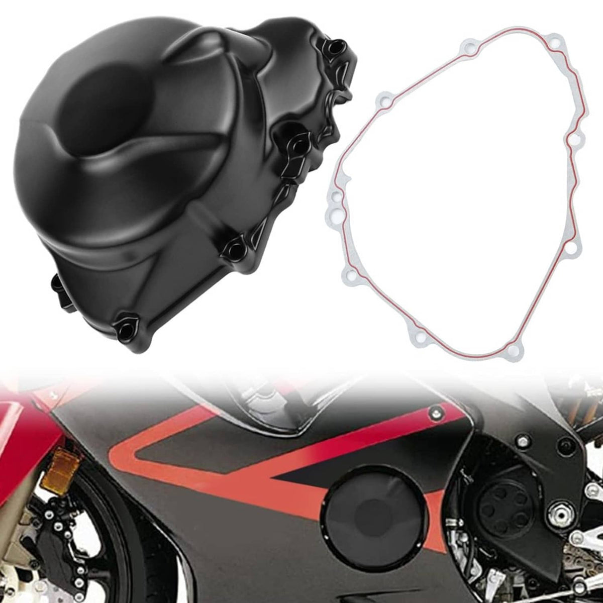Solidspare Aluminum Engine Stator Cover for Honda CBR600 F4I 2001-2006 Black Left Side