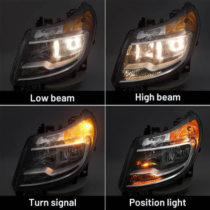 Solidspare Left & Right Headlights w/ DRL For 2014-2022 Dodge Ram ProMaster 1500/2500/3500