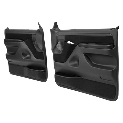Solid Spare Inner Door Panels For Ford F150 F250 F350 92-97 /Bronco 92-96 Pair Black
