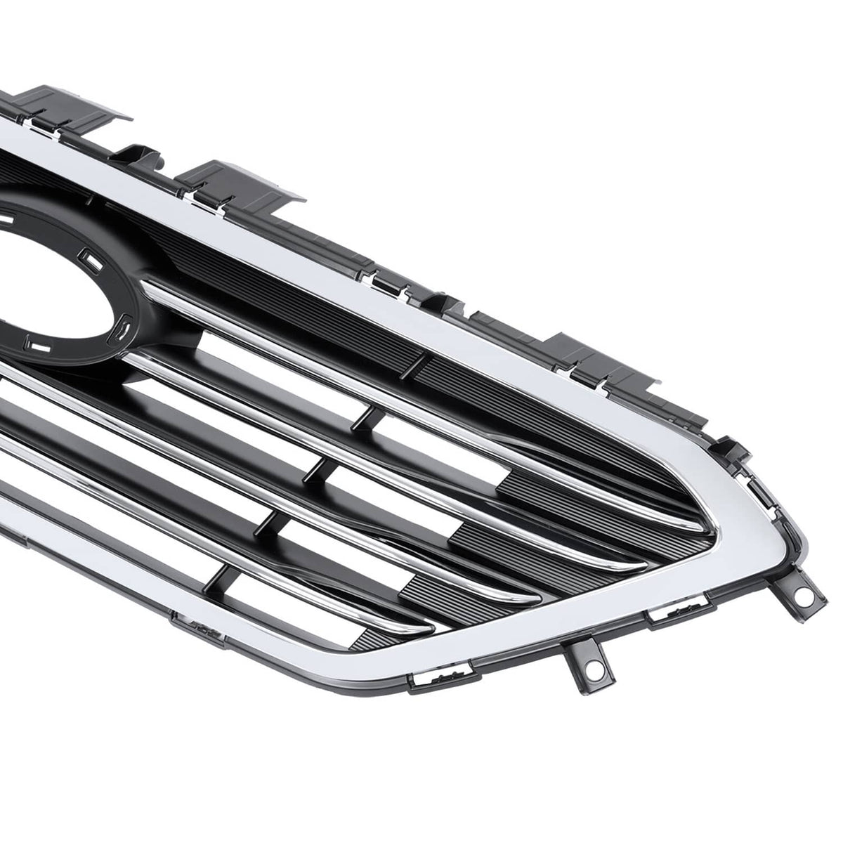 Solid Spare For 2015 2016 2017 Hyundai Sonata Front Upper Lower Grill W/ Bumper Bracket 4Pcs
