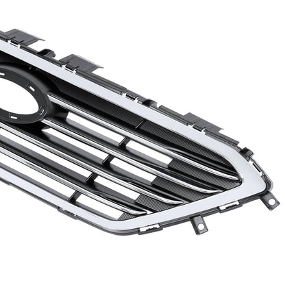 Solid Spare For 2015 2016 2017 Hyundai Sonata Front Upper Lower Grill W/ Bumper Bracket 4Pcs