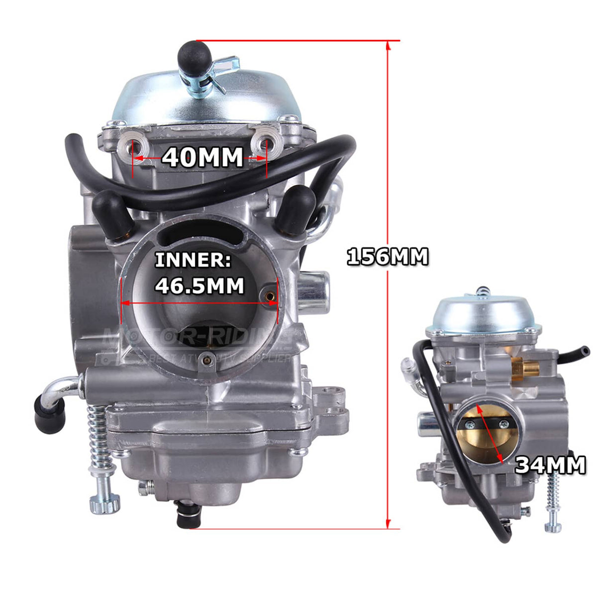 Solidspare For 1996-2008 Polaris Sportsman 500 Carburetor + Fuel Pump 4WD ATV QUAD NON HO
