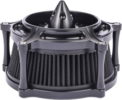 Solidspare Black Air Cleaner Intake Filter For Harley Touring Road King Street Glide 08-16