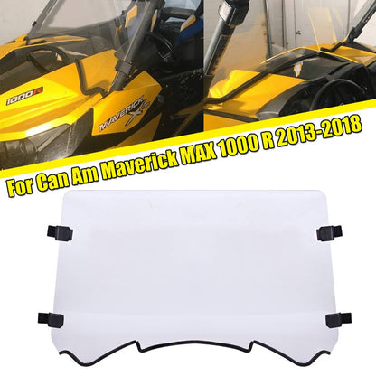 Solidspare Full Windshield w/ Clamp For Can-Am Maverick 1000R 2013 2014 2015 2016 2017 2018