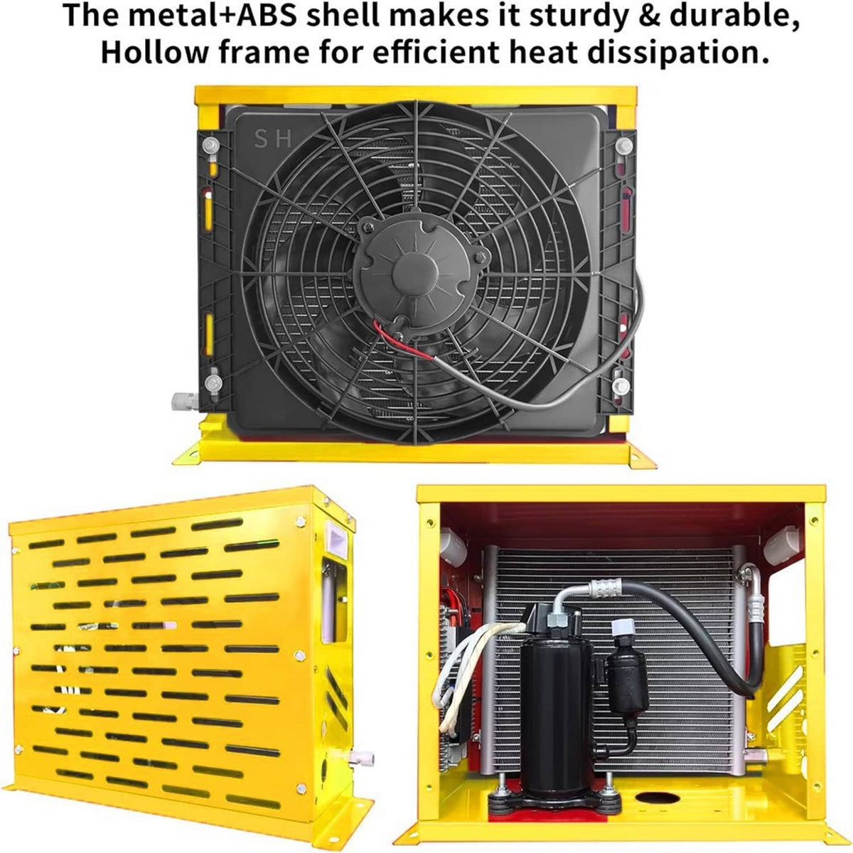 Solidspare 12V 11000 BTU Truck Air Conditioner Split AC For Semi Trucks Bus RV Caravan US