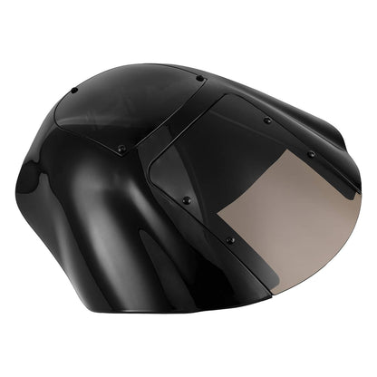 Solidspare Quarter Head Fairing Windshield w/49mm Fork Clamp For Harley 2018-2025 StreetBob