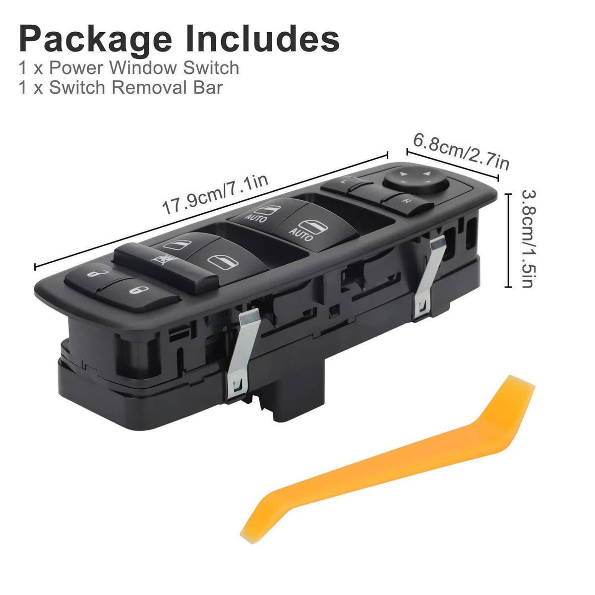 Solidspare Master Power Window Switch for 2009-2012 Dodge Ram 1500 2500 3500 Driver Side LH