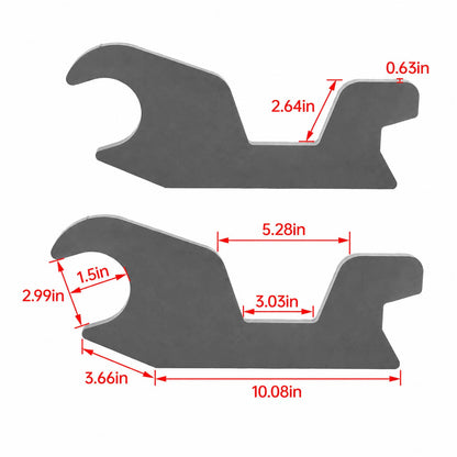 Solidspare For John Deere 35C 35G 27C 110TLB 26G Steel Quick Change Bucket Ears Attachment