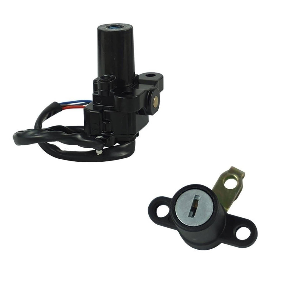 Solidspare Ignition Switch Gas Cap Seat Lock Key Set For Yamaha MT03 06-12 YZF R1 R6