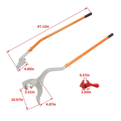 Solid Spare 17.5"-24.5" Truck Tire Changer Mount Demount Tool Radial Bias Ply/Tubeless Tire