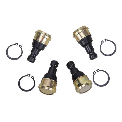 Solidspare 4 Pack Style Upper Lower Front Ball Joints for Polaris RZR 570 800 All Models