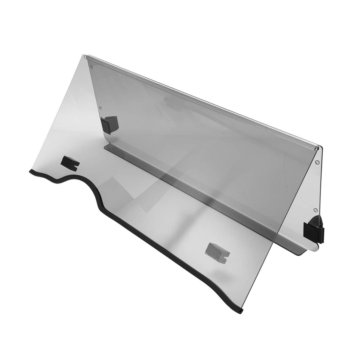 Solidspare Polycarbonate Golf Cart Smoke Folding Windshield Windscreen For EZGO RXV 08-UP