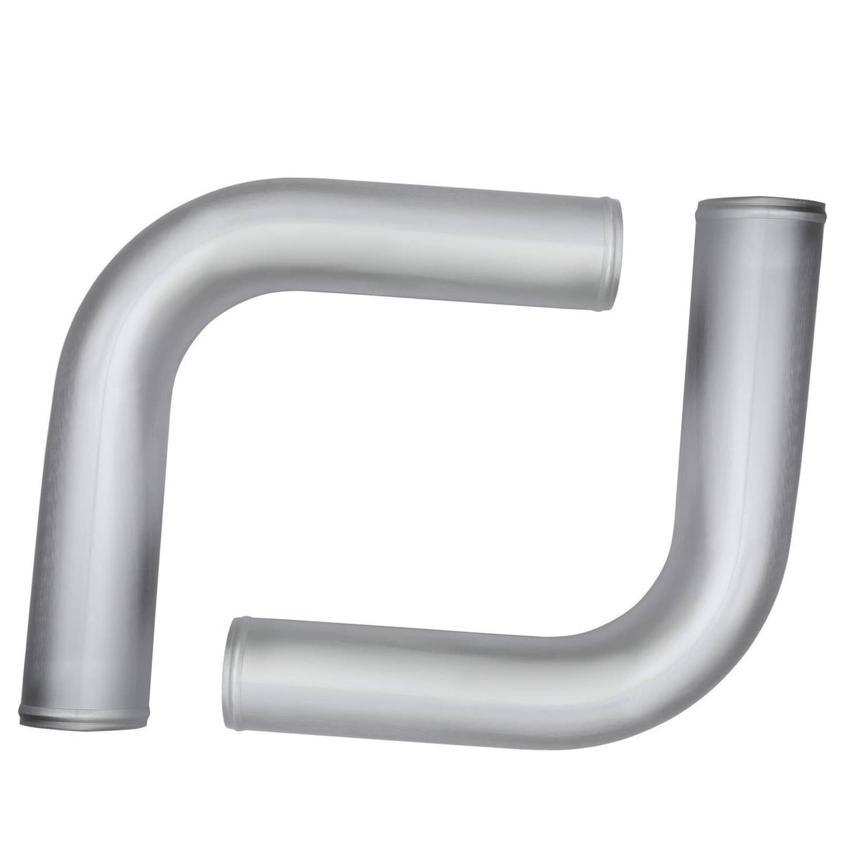 Solidspare 3" DIY Polished Intercooler Piping w/ U Pipe Blue Silicone Coupler + Clamp Kit