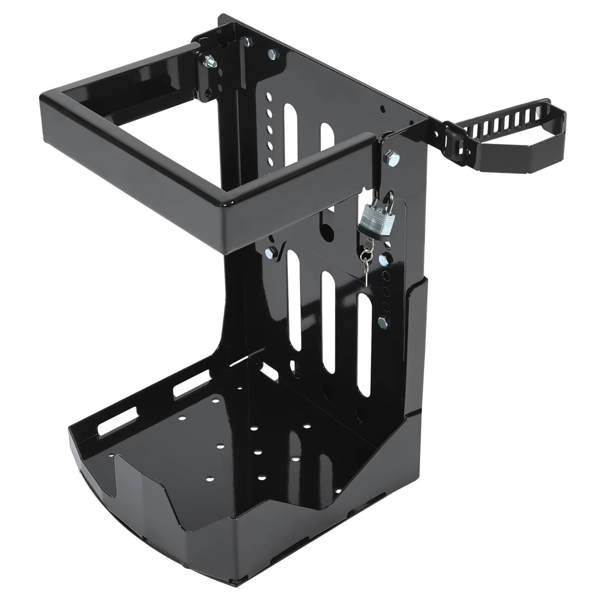 Solidspare Adjustable Trailer Rack For Lawn Landscape Trucks Back Pack Sprayer Blower Screw