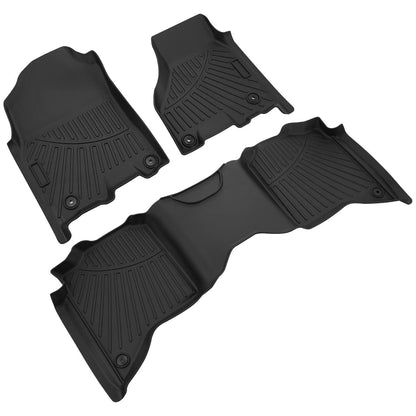 Solidspare 3Pcs Floor Mats for Dodge Ram 2500 / 3500 Crew Cab 2019 2020 2021 2022 2023 2024