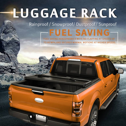 Solidspare Hard 3-Fold Tonneau Cover for 07-22 Chevy Silverado GMC Sierra 5.8 FT Truck Bed