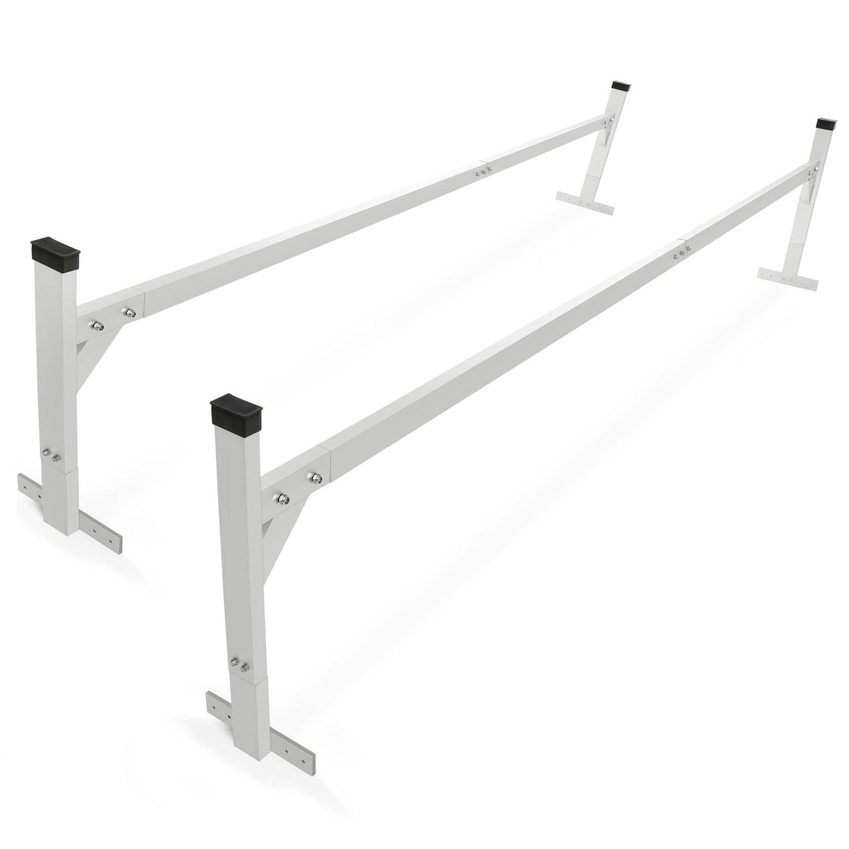 Solidspare Adjustable Roof Mount Ladder Rack Bracket 400 lbs For Universal Trailer 4'-8.5'
