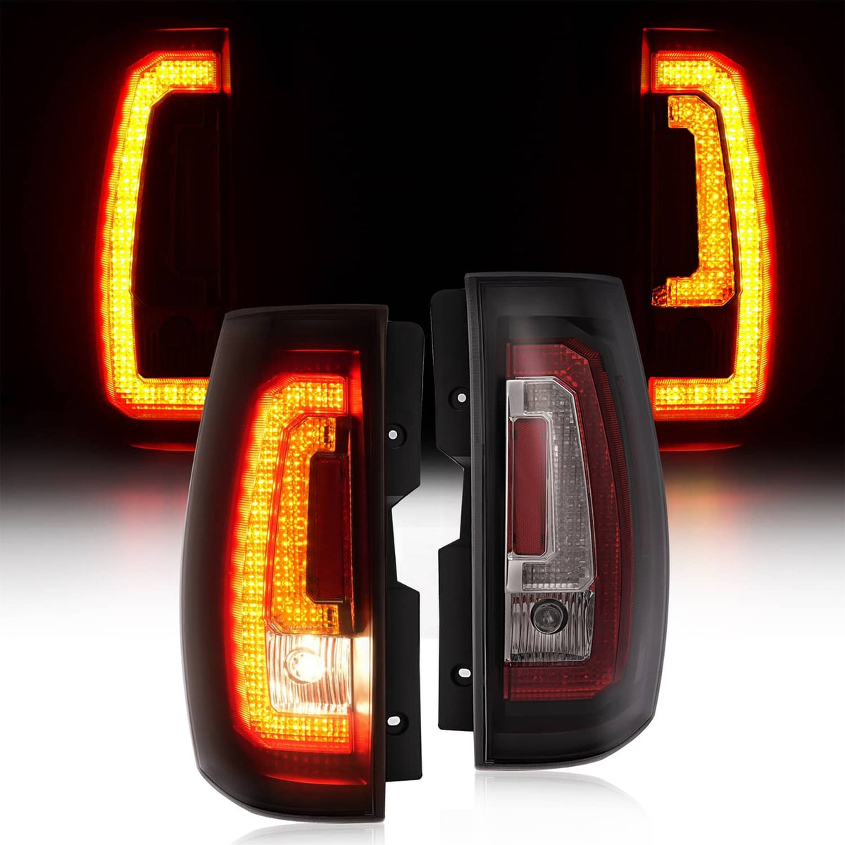 Solid Spare For Chevy Tahoe Suburban GMC Yukon 2007-2014 LED Brake Signal Lamps Tail Lights