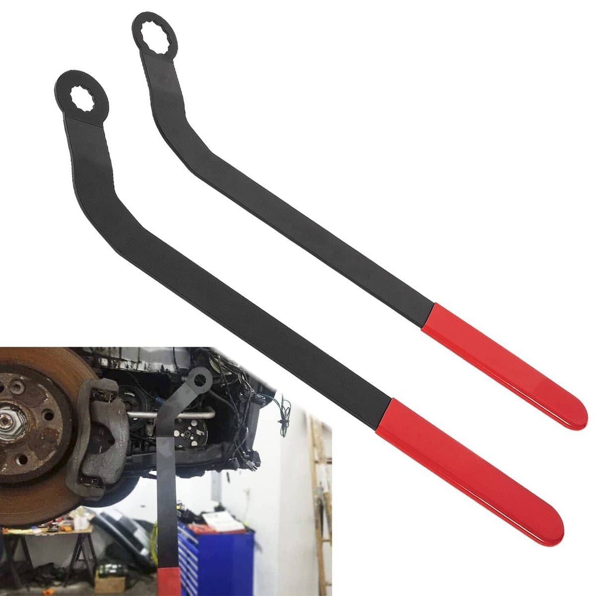 Solid Spare 1016 Serpentine Belt Wrench Tool Set for 2007 & Up Mini Cooper N12 N14 N16 & N18