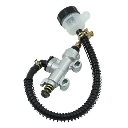 Solidspare SILVER Rear Brake Master Cylinder Pump For Motorcycle Go Kart ATV Dirt Pit Bike