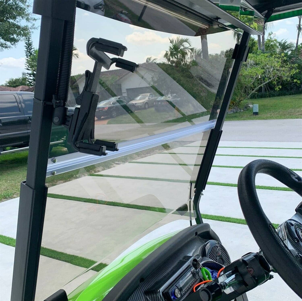 Solidspare Fold Down Windshield Tinted Windscreen For Club Car Precedent 2004-UP Golf Cart