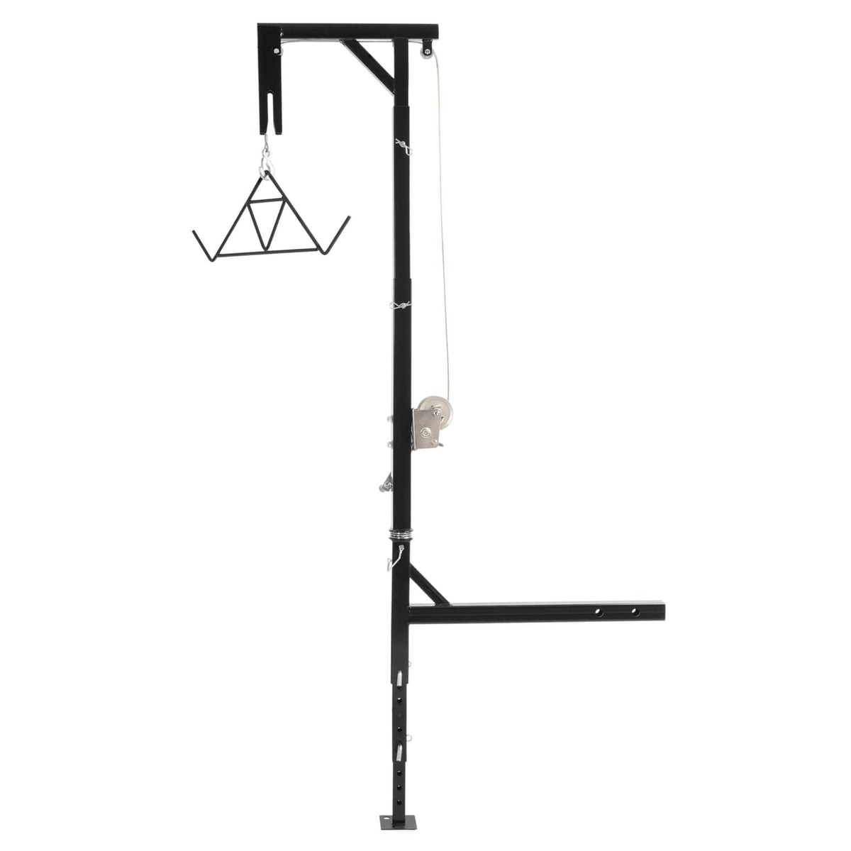 Solid Spare 600lb Truck Hitch Game Hunting Deer Hoist w/ Winch-360 Swivel 2" Hitch Receiver