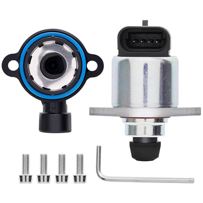 Solidspare Throttle Position Sensor+TPS Idle Air Control Valve For Chevy GMC Buick Cadillac