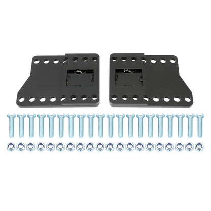 Solidspare Universal Black Steel Snowplow part Mount Drop Brackets Lift Extension Kit