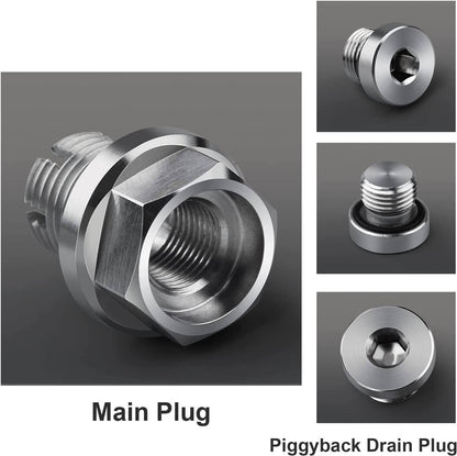 Solidspare M18 1-1.5x15mm Oil Drain Plug Self-tapping Piggyback Stainless Steel Repair Kit