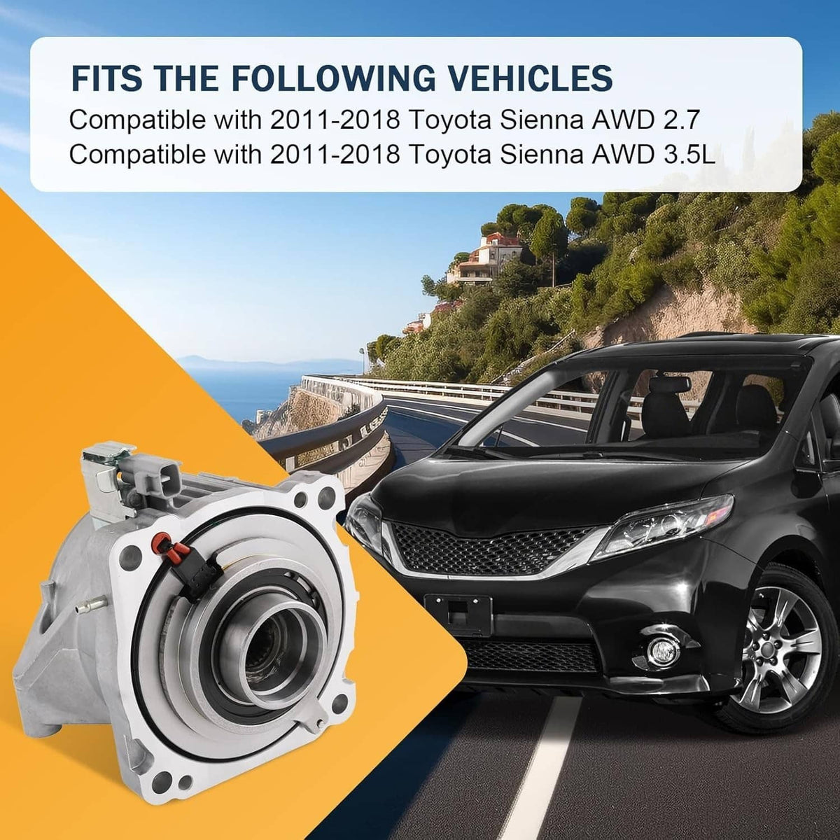 Solidspare For 2011-18 TOYOTA Sienna Rear Differential Viscous Coupler Coupling 41303-28013
