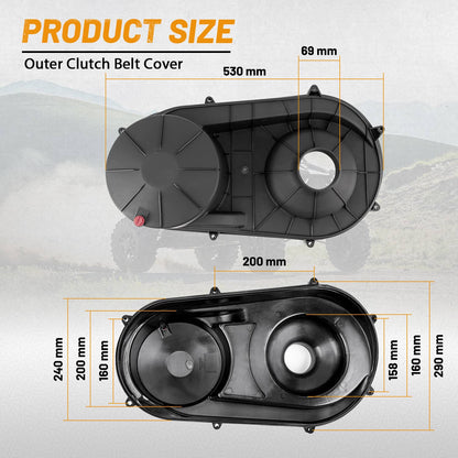 Solidspare Outer&Inner Clutch Cover for Polaris General 1000/RZR XP 1000 #2635158 #2635611