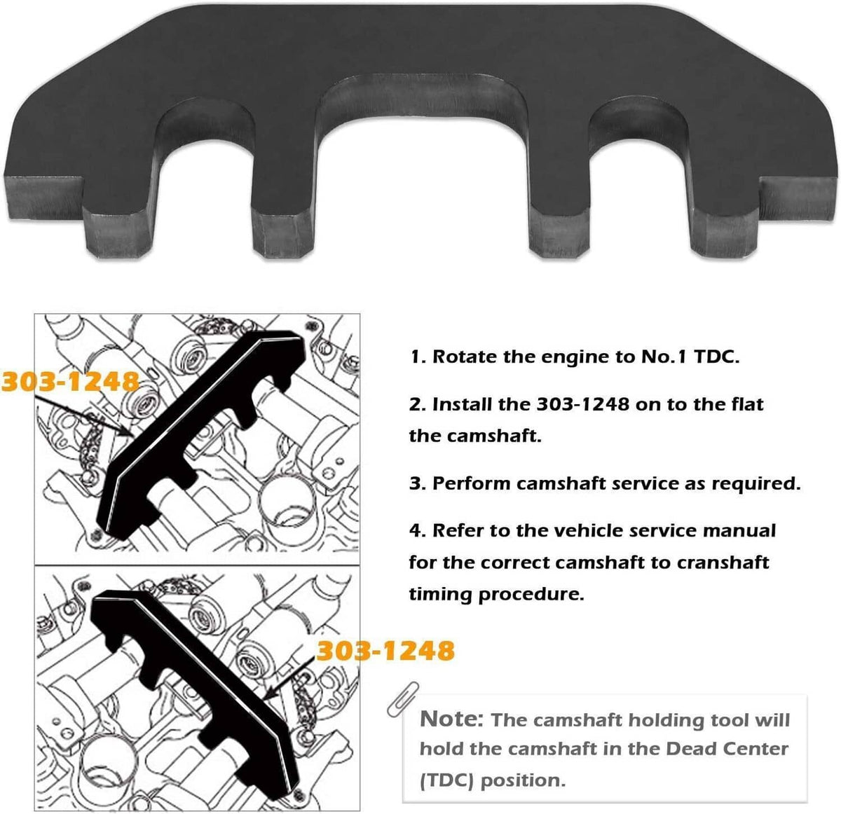 Solidspare New Camshaft Holding Tool Timing Alignment Holder Tool Kit for Ford 3.5L 3.7L 4V