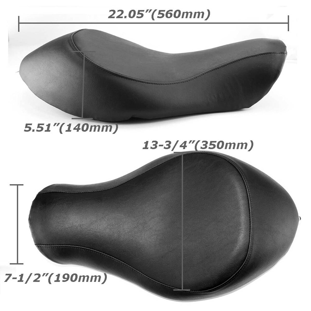 Solidspare Front Rider Driver Solo Seat For Harley Sportster XL 883 1200 Custom 48 72 04-19