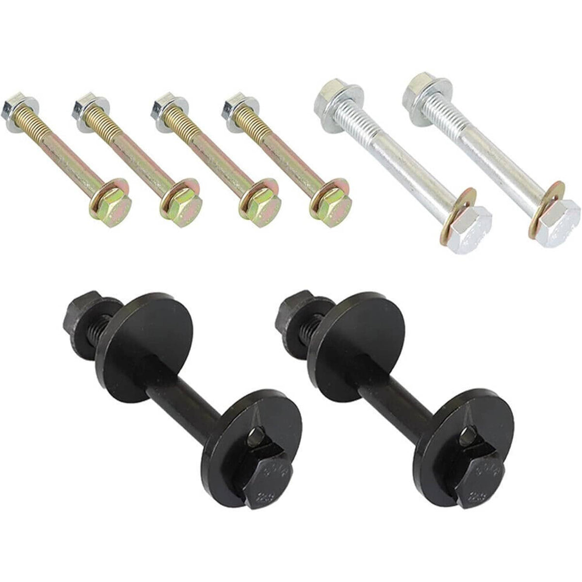 Solidspare 4x4 Complete Front Control Arms Cam Bolts & Hardware Kit for 2000-2002 Dodge Ram