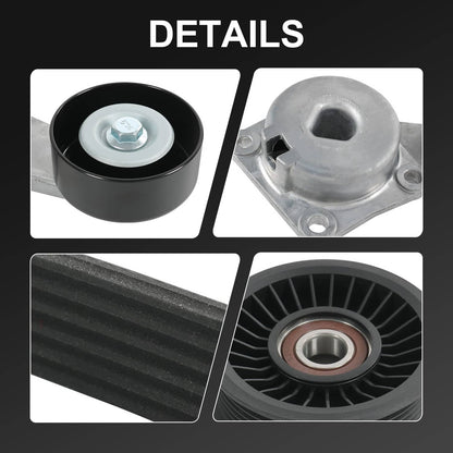 Solidspare Serpentine Belt Drive Component Kit Fit 2005-2014 Ford F-150 Lincoln Mercury V8