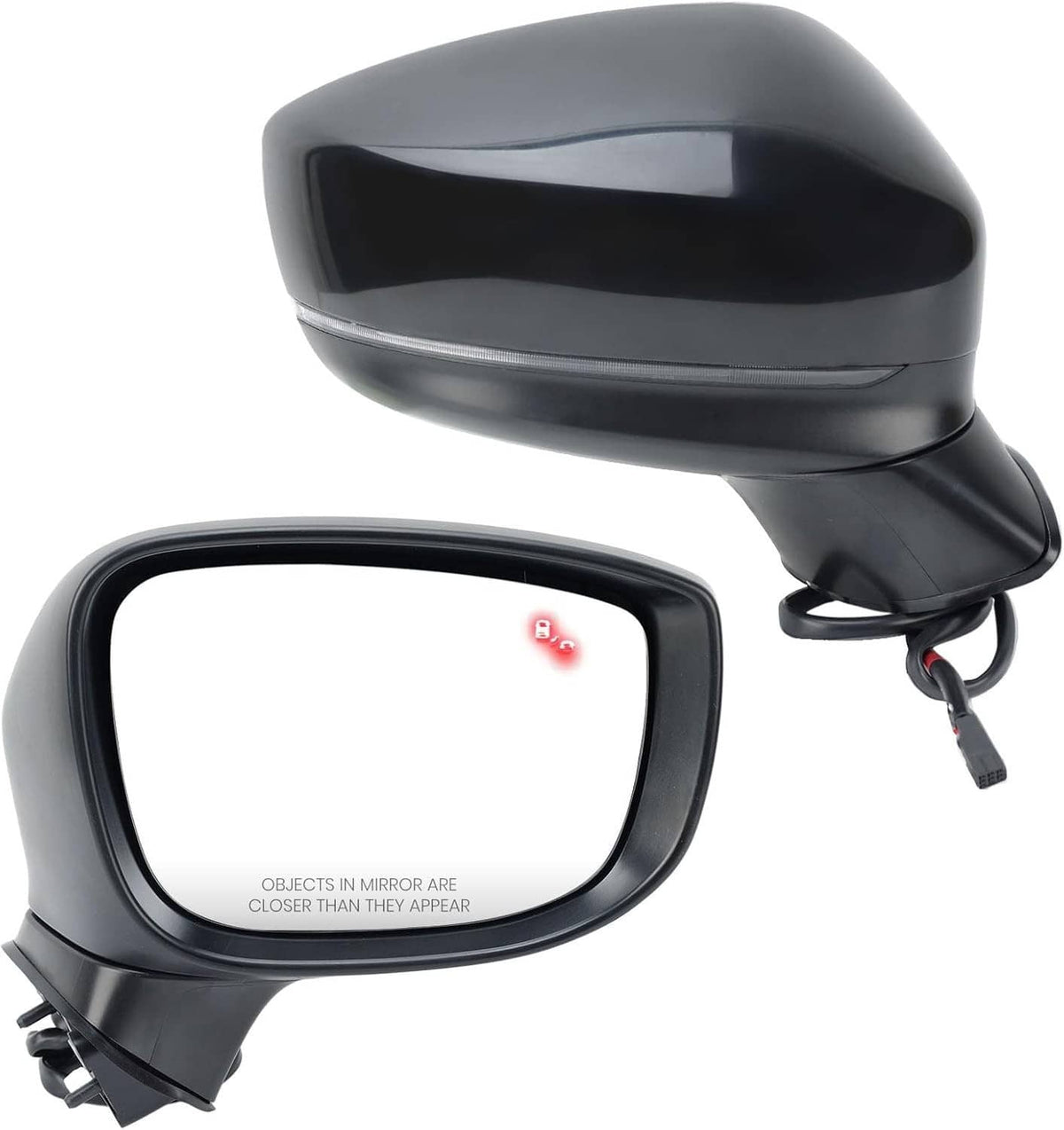 Solidspare Passenger Side Mirror for 2017-2024 Mazda CX-5 with BSM Power Turn Signal Light