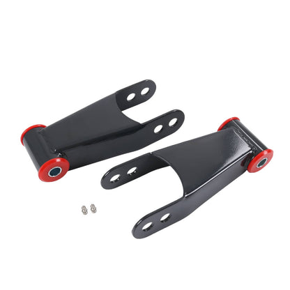 Solidspare 1-2 inch Rear Drop Shackles Kit Fit 1988-2019 Chevy Silverado GMC Sierra 1500