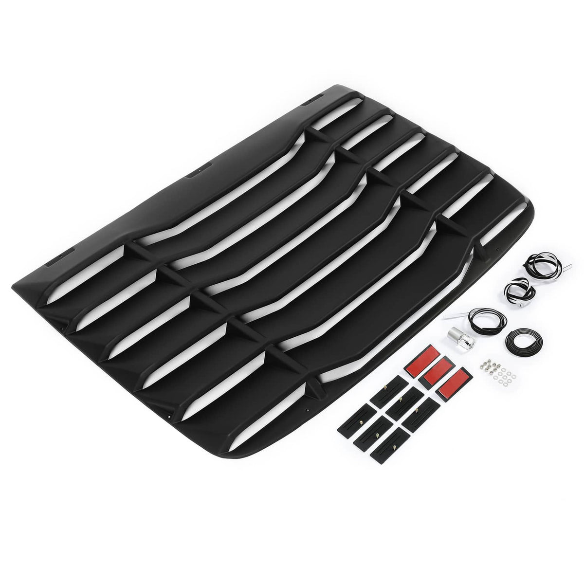 Solid Spare Fits 16-20 Honda Civic 2Dr Coupe Rear Window Scoop Louver Sun Guard Shade Cover