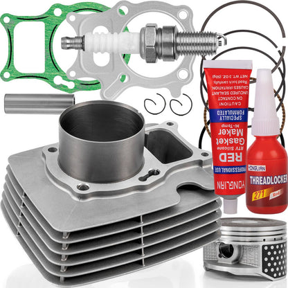 Solidspare For Honda TRX250EX TRX250TE TRX250TM 74mm Big Bore Cylinder Piston Top End Kit