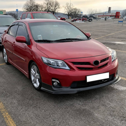 Solid Spare For Toyota Corolla 2011-2013 T Style Front Bumper Lip Chin Spoiler Matte Black