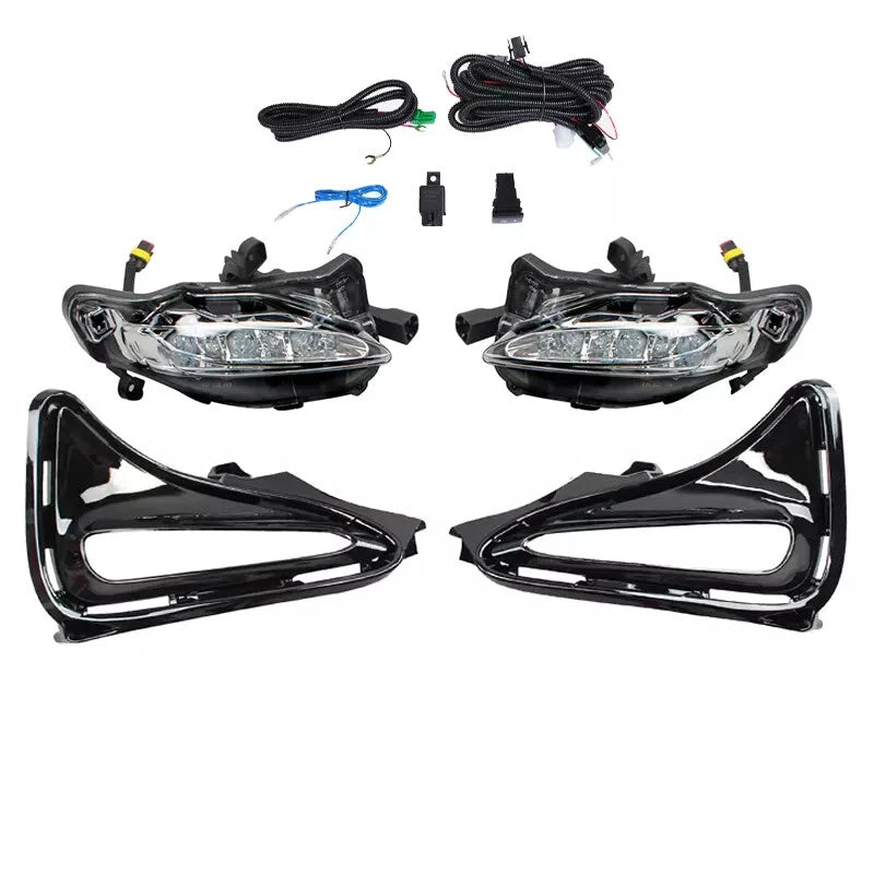 LED Fog Light DRL Turn Signal Lamp w/Wiring For 2017-2019 Toyota Corolla LE XLE