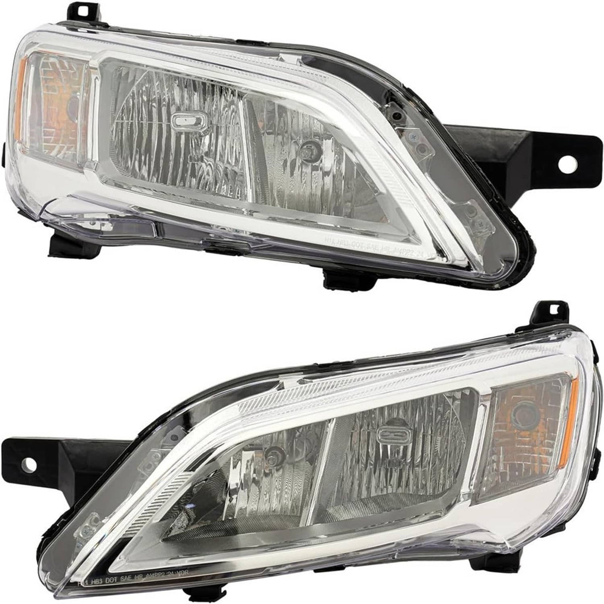 Solidspare Pair Left+Right Halogen Headlights For 2023-2026 Dodge Ram Promaster 1500 2500