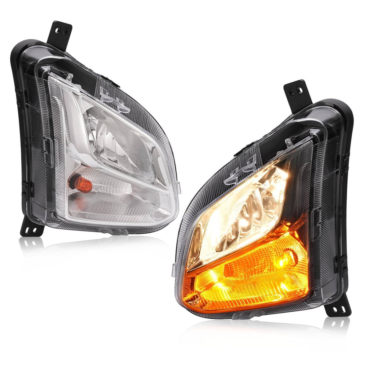 Solid Spare For Chevy Equinox 2018-2021 Bumper Fog Light Turn Signal Lamp w/Wiring Bulbs Set