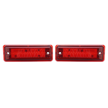 Solid Spare LED Rear Side Marker Parking Lights For El Camino & Caballero & Malibu 1978-1987