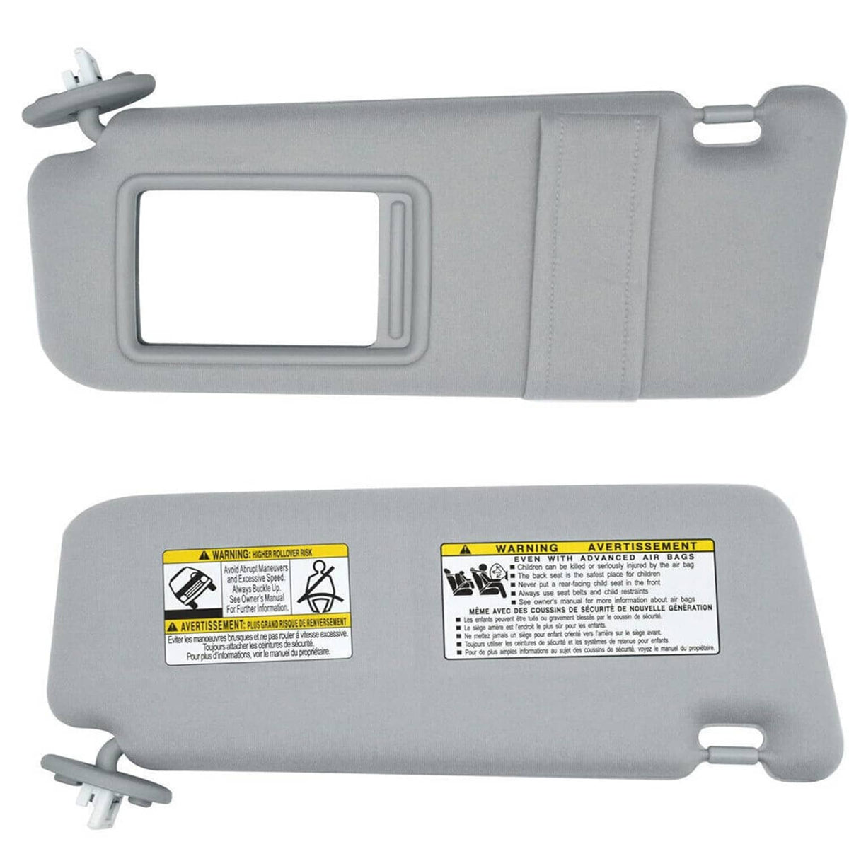Solidspare Left Driver Side Sun Visor W/Sunroof For 2009-2016 Toyota Venza 74320-0T022-B1