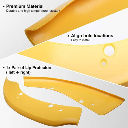 Solidspare Front Bumper Lip Splitter Trim Cover Yellow For 2015-2022 Dodge Charger SRT Scat