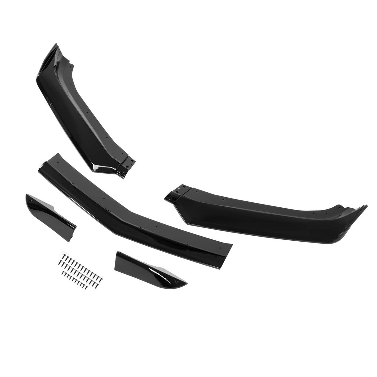 Solid Spare Fits 2016-2024 Chevy Camaro SS V8 Gloss Black Front Bumper Lip Low Spoiler