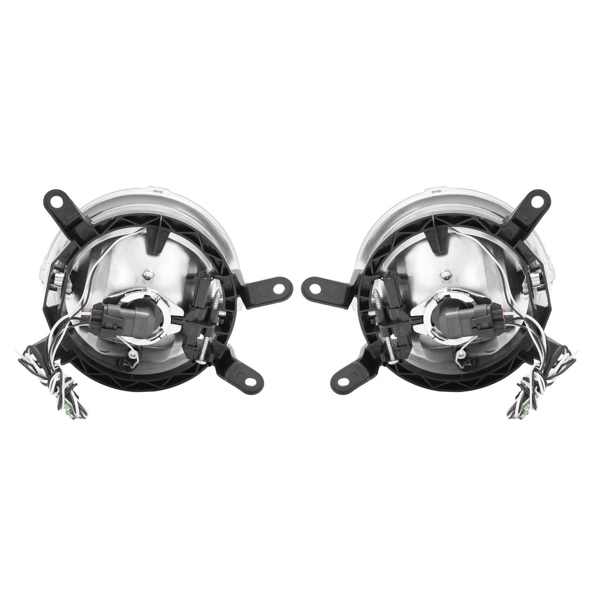 Solid Spare For Ford Mustang GT 2005-2009 Clear Halo Fog Lights Driving Bumper Lamps Pair